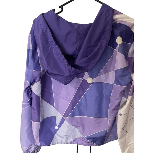 Disney Jacket Womens Medium Purple Magic Kingdom Tomorrowland Full Zip Coat - Picture 10 of 16